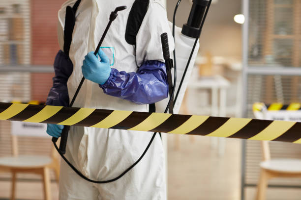 Professional Biohazard technician working in Round Mountain, TX